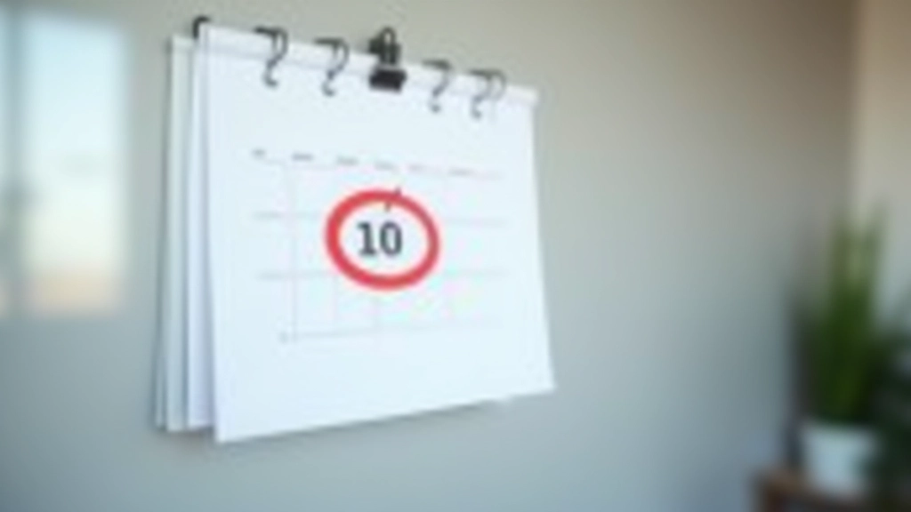 Kalender mit rot markiertem Datum zeigt die Widerspruchsfrist für Nebenkosten an