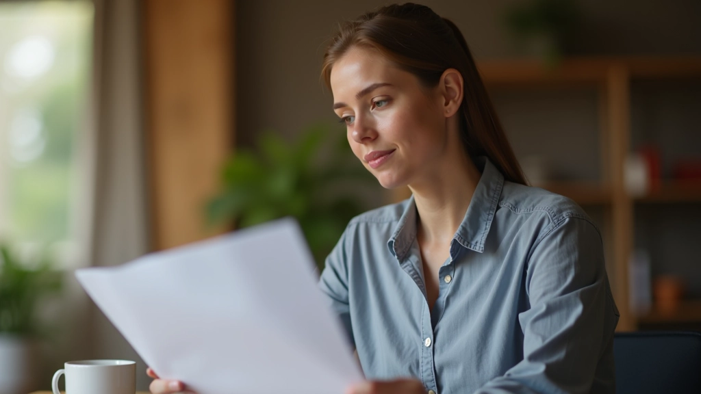 Person mit Stift und Papier erstellt eine Checkliste zur Überprüfung von Abrechnungen